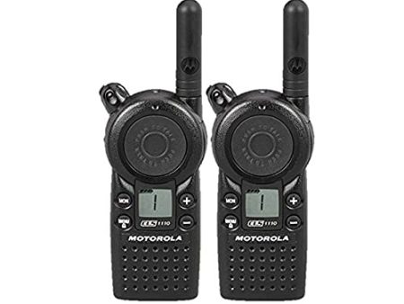 2 Pack of Motorola CLS1110 Two Way Radio Walkie Talkies (UHF) Black For Cheap