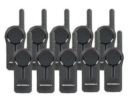 10 Pack of Motorola DLR1020 900MHz ISM Band 1 Watt 2 Channels License Free Digital Two-Way Radio For Sale