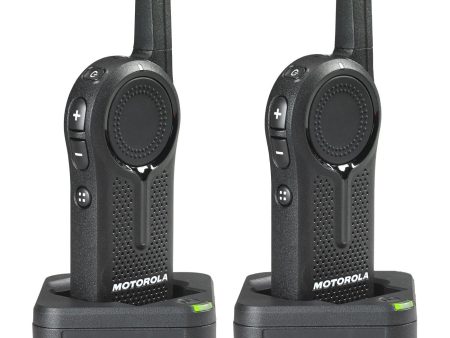 2 Pack of Motorola DLR1020 900MHz ISM Band 1 Watt 2 Channels License Free Digital Two-Way Radio For Sale