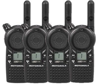 4 Pack of Motorola CLS1110 Two Way Radio Walkie Talkies (UHF) Sale