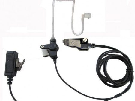 Two Wire Surveillance Headset with Push to Talk for Kenwood TK280 TK380 TK2180 TK3180 Online